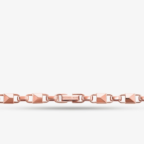 🎁 NWT $275 MICHAEL KORS Mercer Link Necklace - Picture 7 of 8